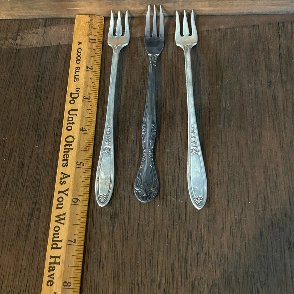 Vintage Silver-Plate Hors D'oeuvre Forks